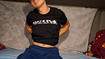 College Boy Waited All Day To Play With His Cock