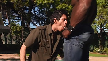 Black Leather Dominance: Intense Interracial Passion
