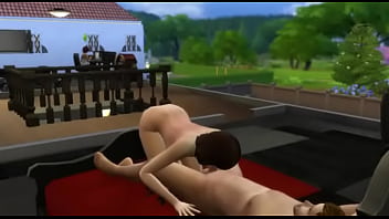 Sims 4 Brunette Pleasures Her Partner With Hands And Mouth