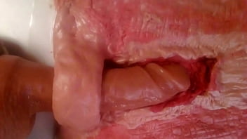 Animated Clay Close-up Anal Sex, Internal View Of Deep Fucking With Massive Creampie