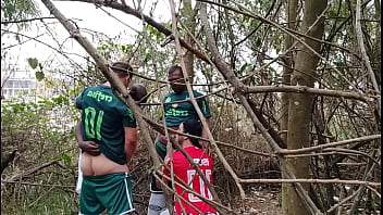 Horny Hairy Men Having Wild Gay Sex In The Woods