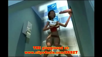 Ebony 3d Cartoon Glory Hole Fantasy!