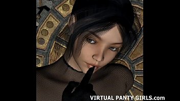 3d Virtual French Maid Teasing In Lingerie