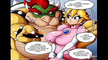 Mario’s Princess Peach Pt. 1 – Bowser Takes Her Roughly While Mario Struggles To Save Her || Cartoon Porn Comic