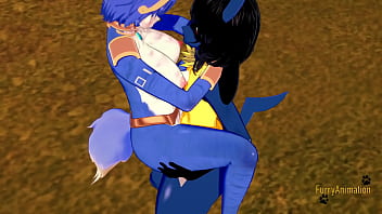 Krystal X Lucario Hot 3d Yiff – Boobjob & Creampie Fuck In Anime Style