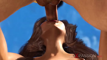 Passionate Beach Encounter With A Fiery Brunette