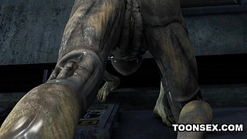 Sexy 3d Cartoon Alien Babe Fucked Hard By A Martian