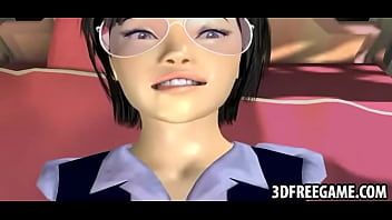 Hot 3d With Glasses Rides A Big Black Cock